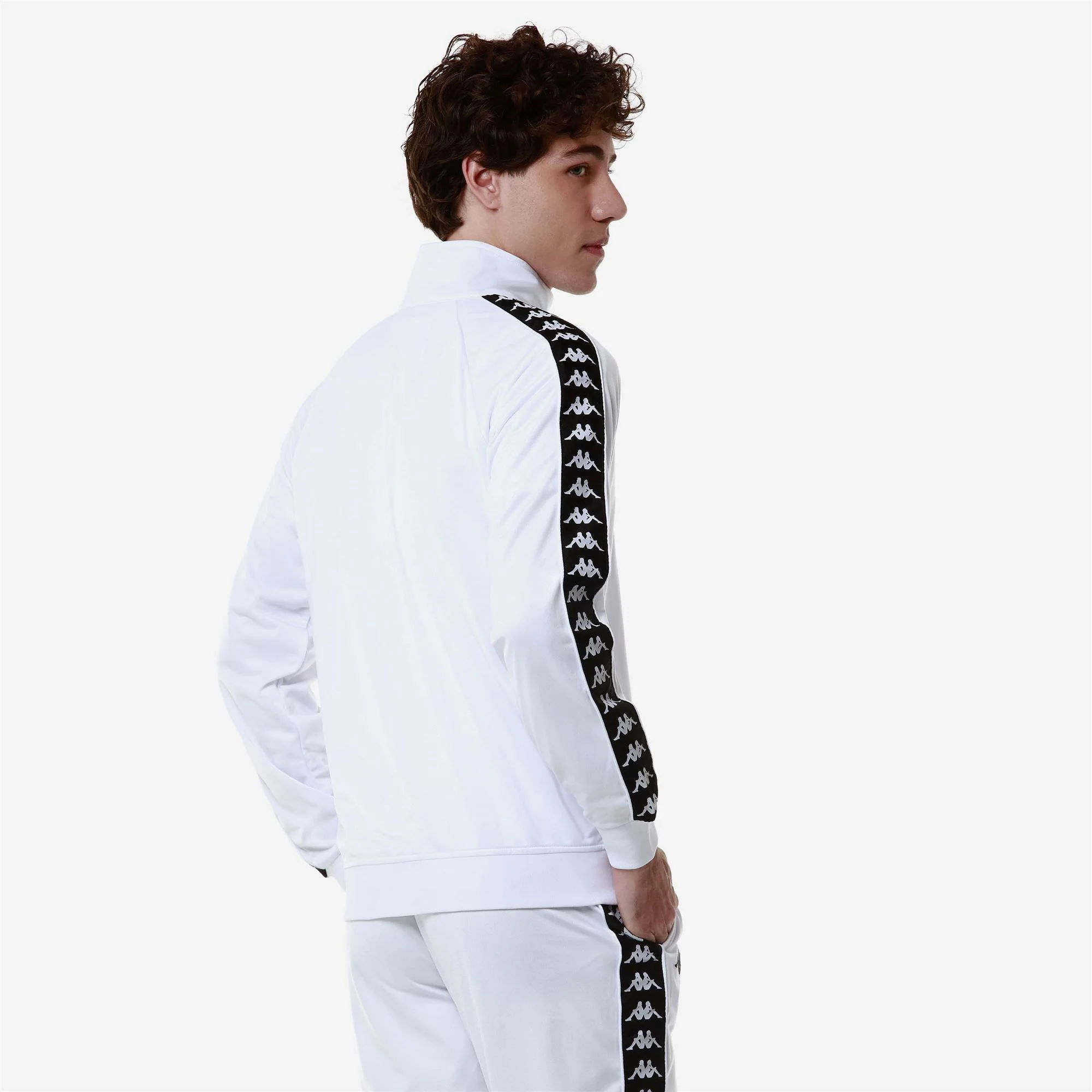 222 BANDA      ANNISTON SLIM - Fleece - Jacket - Man - WHITE-BLACK - Image 6